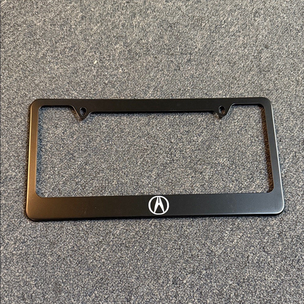 Acura Black Metal License Plate Frame